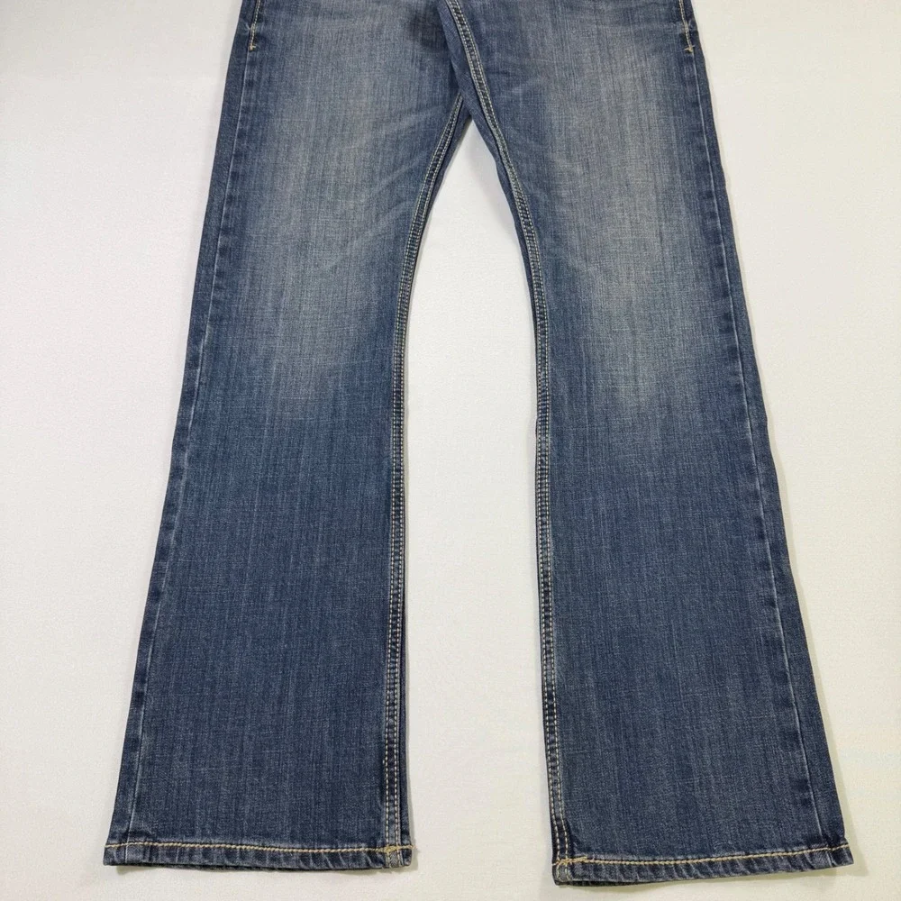 Wrangler Retro Slim Boot Jeans Mens 30x34 Blue Western Cowboy Stretch Denim NEW